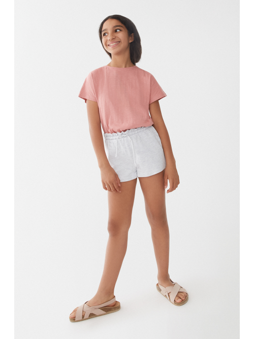 Pantalón Corto Niña - Gris...