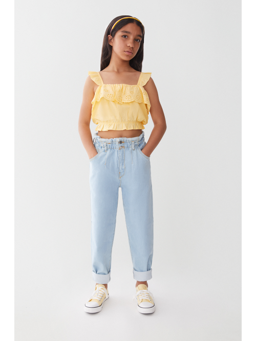 Pantalón Niña - Denim claro