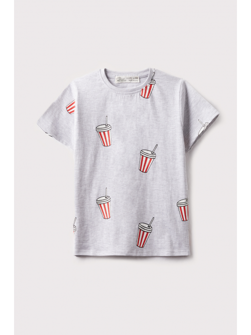 Camiseta niño - Gris Melange