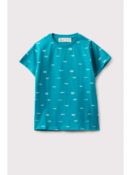 Camiseta niño - Azul océano