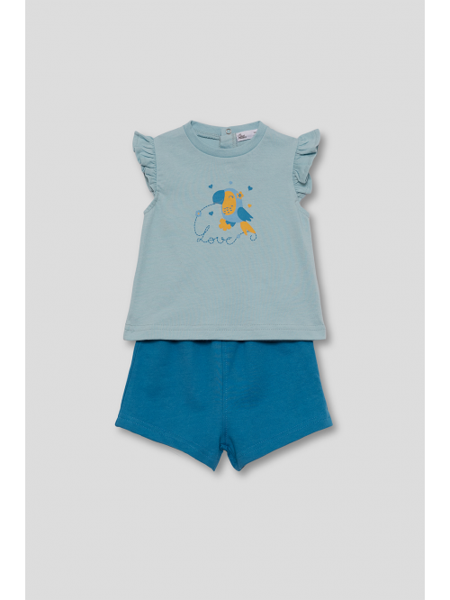 CONJUNTO BEBE NIÑA - Azul