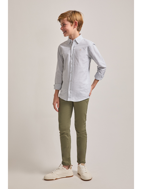 Pantalón sarga niño - Verde...