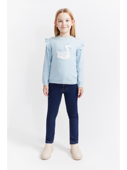 Pantalón denim niña
