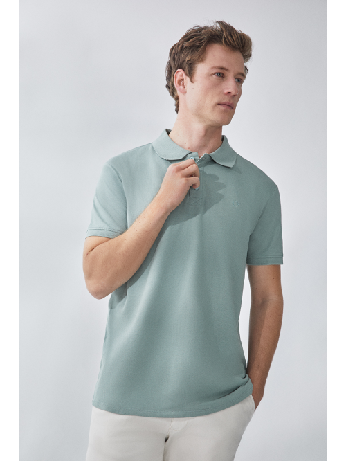 Polo hombre - Verde iceberg