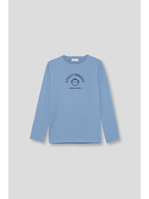Camiseta niño - Azul medio