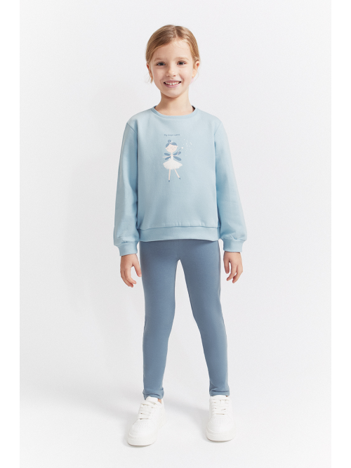 Conjunto bebe niña - Celeste