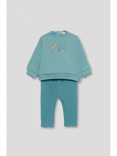 Conjunto bebe niña - Turquesa