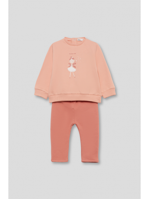 Conjunto bebe niña - Coral