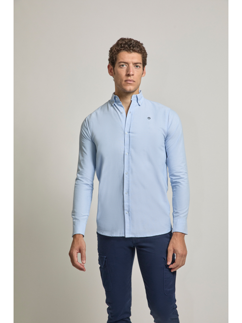 Camisa Oxford hombre - Azul...