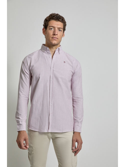 Camisa Oxford rayas hombre...