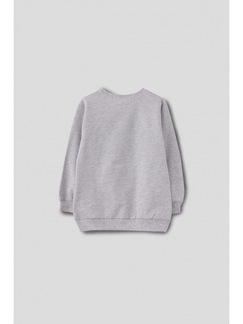 Sudadera niña - Gris Melange