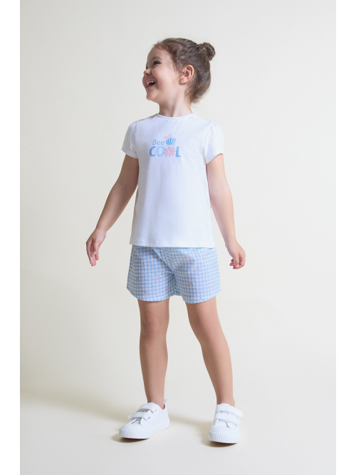 Conjunto bebé niña - Celeste