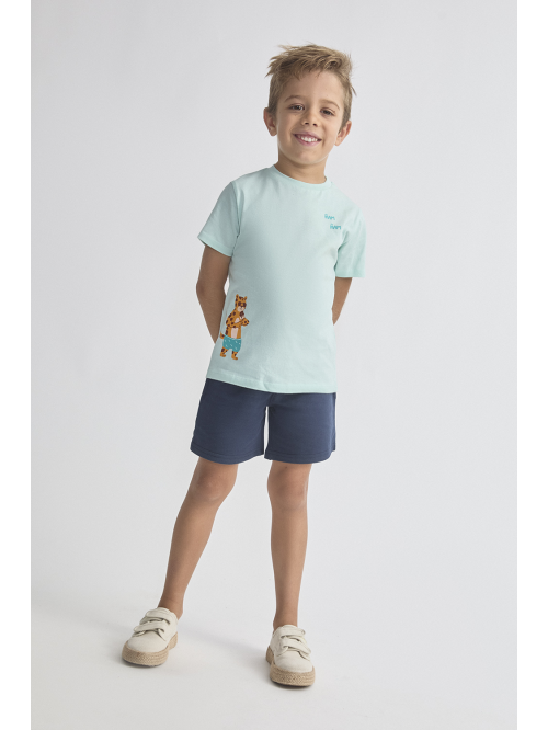 Camiseta bebé niño - Turquesa