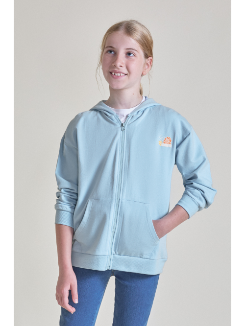 Sudadera niña - Celeste