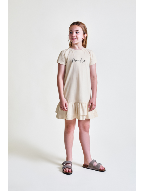 Vestido niña - Beig