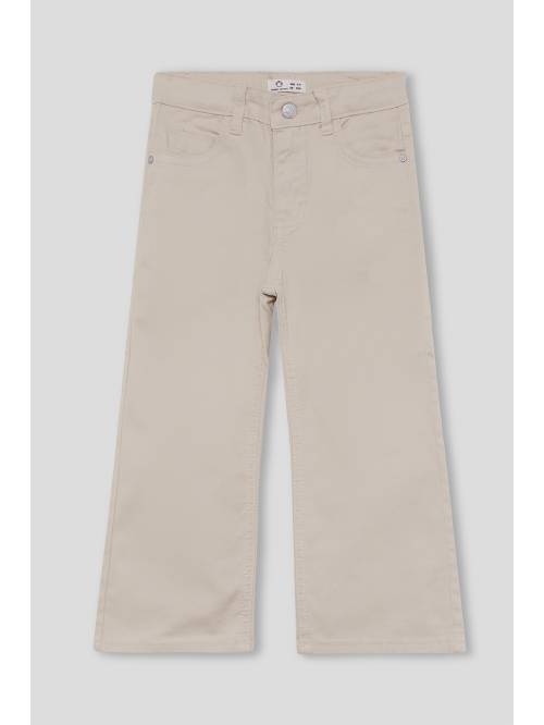 Pantalón culotte niña - Beige