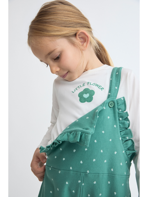 CONJUNTO BEBÉ NIÑA - VERDE MAR