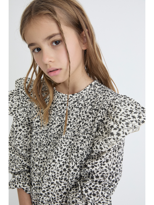 VESTIDO INFANTIL NIÑA - Crudo