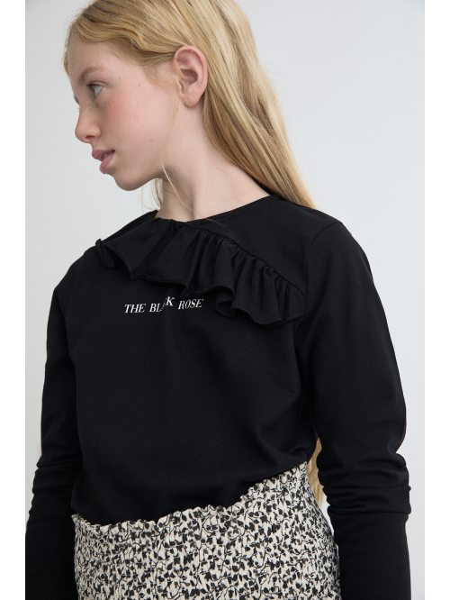 CAMISETA INFANTIL NIÑA - Negro