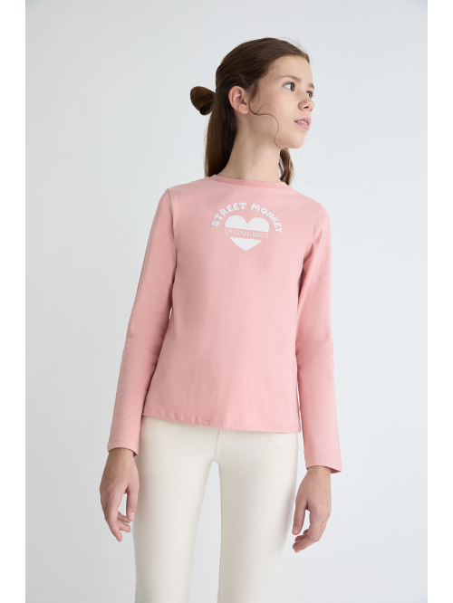 Camiseta niña - Rosa claro