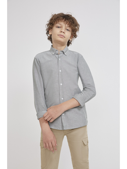 Camisa Oxford niño - VERDE...