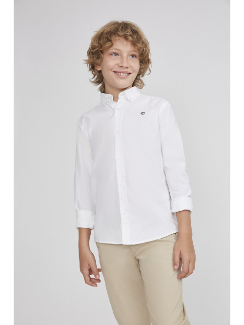 Camisa Oxford niño - Blanco