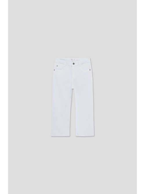 Pantalón culotte niña - Blanco