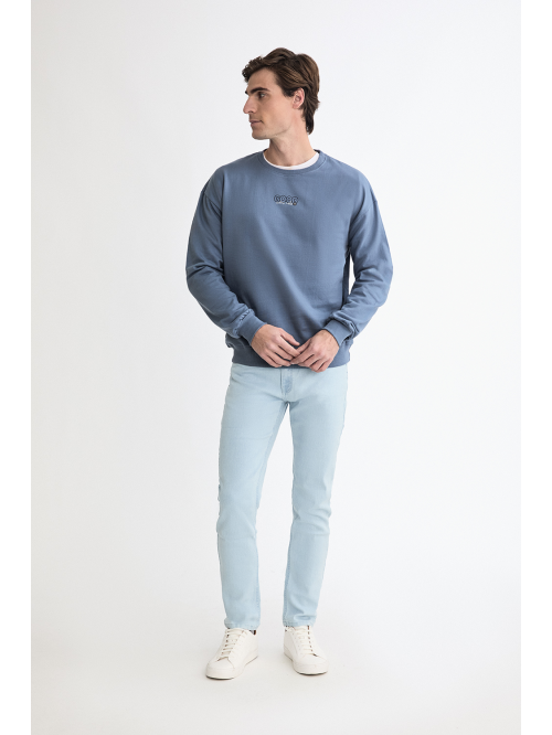 SUDADERA HOMBRE - AZUL MEDIO