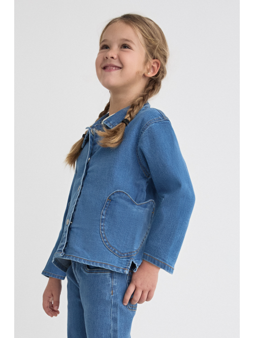 Chaqueta denim bebe niña